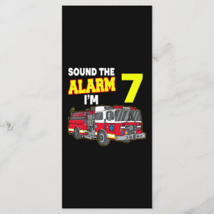 Kids Sound Alarm Im 7 Kids Fire Truck Firefighter Menu