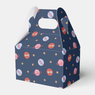 Kids Space Mini Pattern with Planets & Stars Favour Box