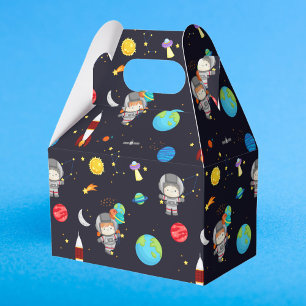 Kids Space Theme Pattern Favour Box