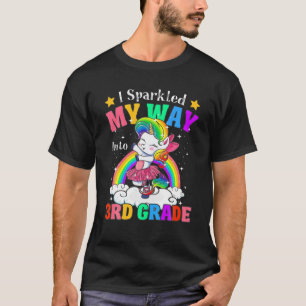Kids Sparkled Into Third 3Rd Grade Unicorn Squad P T-Shirt