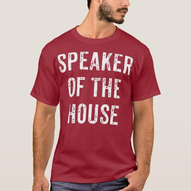 Kids Speaker Of The House Funny Daughter Son T-Shirt (Front)