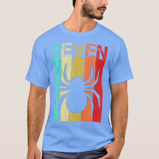 Kids Spider 7 Birthday Boy Girl Spider 7 Year Old  T-Shirt