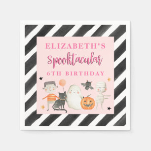 Kids Spooktacular Halloween Birthday Party Napkins