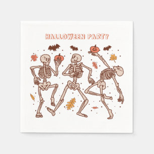 Kids Spooky Halloween Party Invitation Napkin