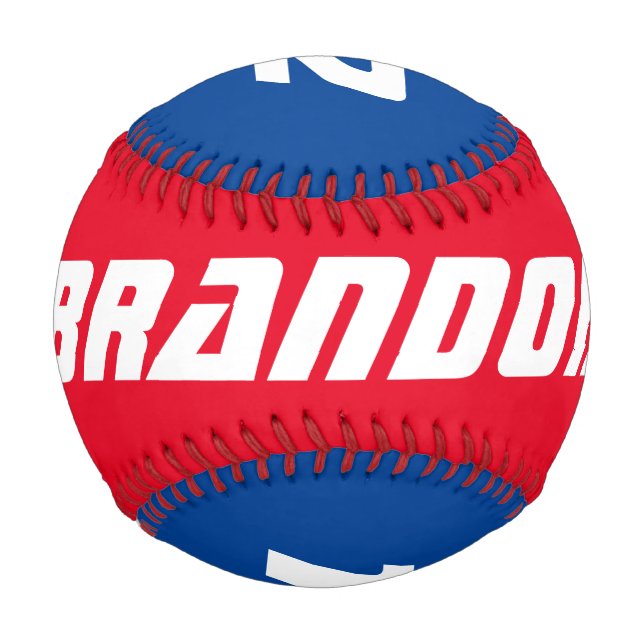 Kid's sports Birthday baseball gift idea with name (Front)