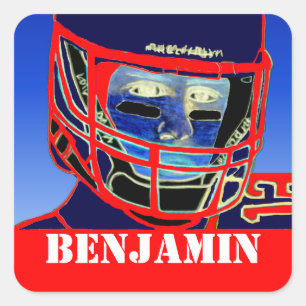 Kids Sports Personlized Football Stickers Gift