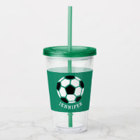 Kids Sports Soccer Athletic Personalised Green