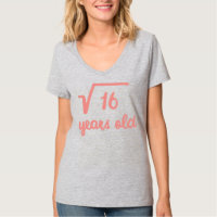 Kids Square Root of 16 Math Lovers 4 Years Old