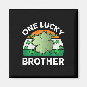 Kids St Patrick Day Shirt Toddler Boy Funny One Lu Magnet