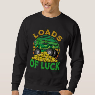 Kids St Patricks Day 2023 Monster Truck Loads Of L Sweatshirt