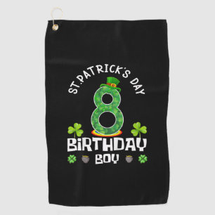 Kids St. Patrick's Day Birthday 8th 2015 T-Shirt Golf Towel