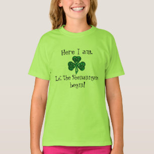 Kid's St. Patrick's Day Let the Shenanigans Begin! T-Shirt