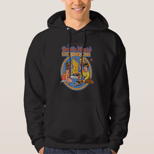 Kids Ste Reo Devils Music Sing Along Burn Disc Hal Hoodie (Front)