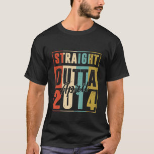 Kids Straight Outta April 2014 Vintage Boys Girls T-Shirt