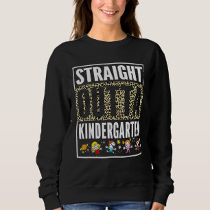 Kids Straight Outta Kindergarten 2022 Cool Graduat Sweatshirt