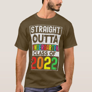 Kids Straight Outta Kindergarten Class of 2022 T-S T-Shirt