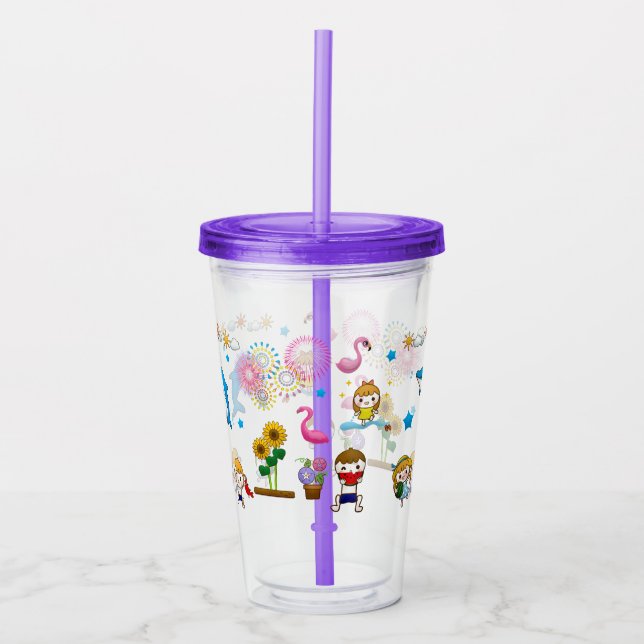 Kids Summer Acrylic Tumbler (Front)