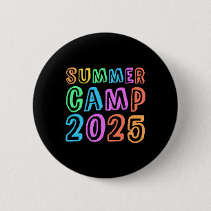 Kids Summer Camp 2025 Camping Director Crew Host C 6 Cm Round Badge