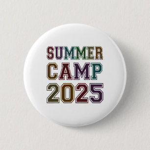 Kids Summer Camp 2025 Teacher Campsite Host Team S 6 Cm Round Badge