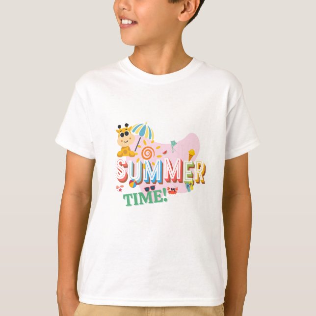 Kids Summer Time T-Shirt  (Front)