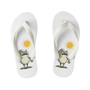 Kids' Sunny Summer Flip-Flops - Cute Character Kid's Jandals
