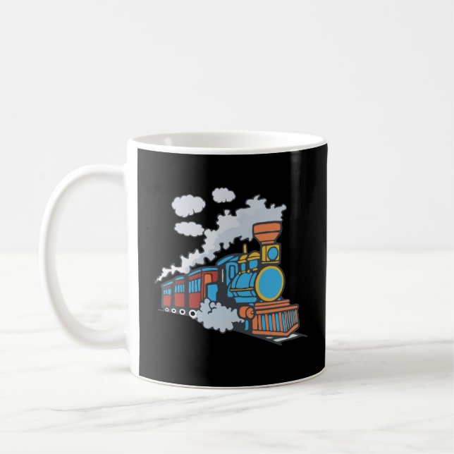 Kids Super Fun Youth Train Coffee Mug (Left)