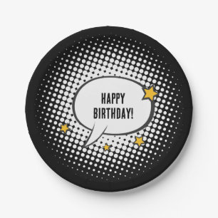 Kids Superhero Cartoon Movie Party Paper Plate