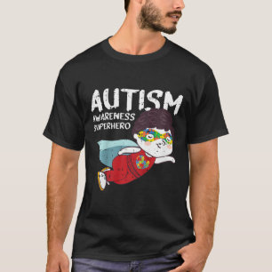 Kids Superhero Child Autism Awareness Gifts For Bo T-Shirt