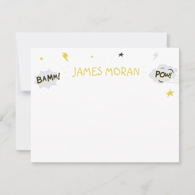 Kids Superhero Note Card (Front)