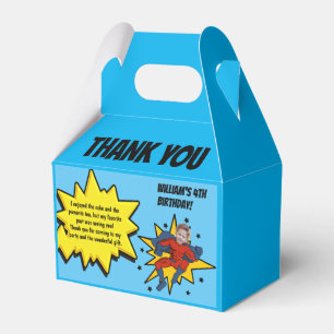 Kids Superhero Photo Thank You Birthday Party  Favour Box