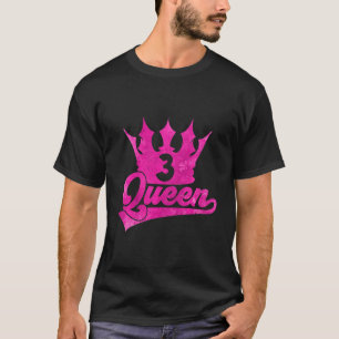 Kids SWEET 3 QUEEN GIRL 3rd BIRTHDAY T-Shirt
