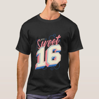 Kids Sweet Sixn 16Th Birthday Party Princess T-Shirt