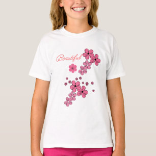 kids t-shirt beautiful flowers