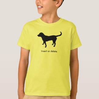 Kid's t-shirt black lab silhouette
