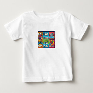 Kids T-shirt "Eat. Play. Sleep. Repeat"