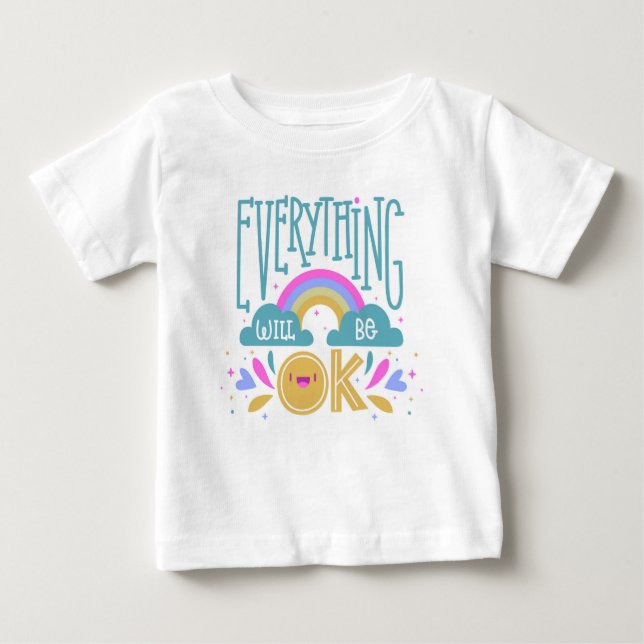 Kids T-shirt Eveything will be ok (Front)