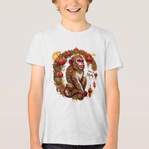 Kids' T-Shirt for Year of the Monkey Tri-Blend Shirt
