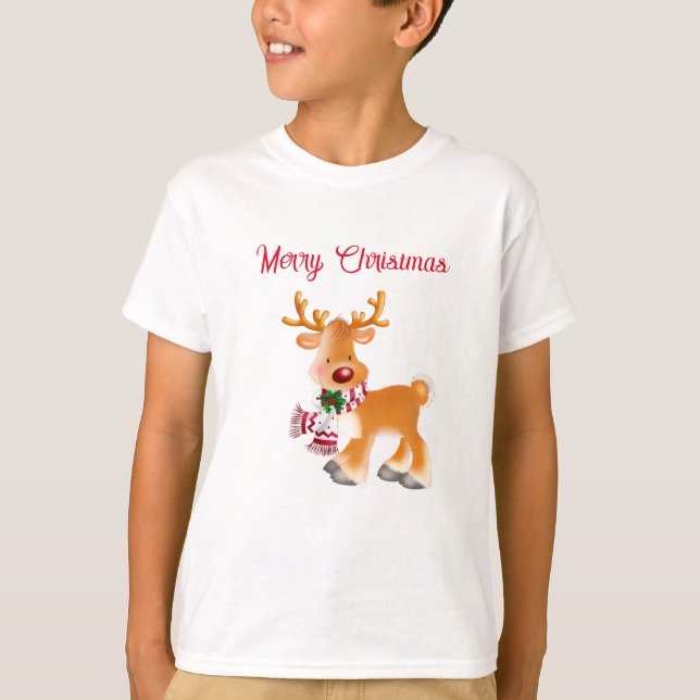 Kids T-Shirt Holiday Rudolph (Front)