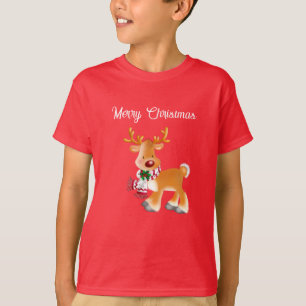 Kids T-Shirt Holiday Rudolph