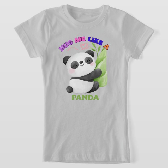 Kids' T-Shirt – Hug Me Like a Panda 🐼 (Laydown)