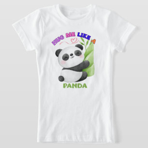 Kids' T-Shirt – Hug Me Like a Panda 🐼