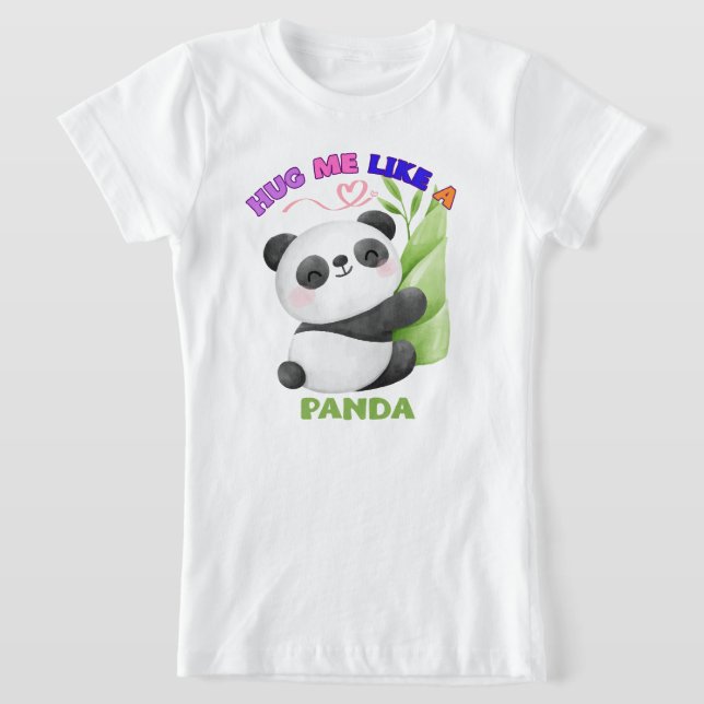 Kids' T-Shirt – Hug Me Like a Panda 🐼 (Laydown)