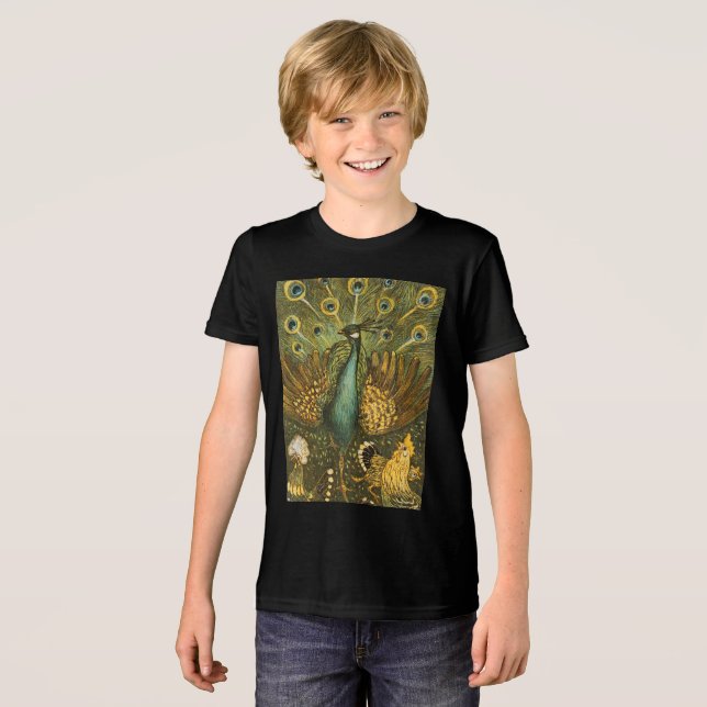 Kid's T-Shirt Pauw-met-kippen Theo-van-Hoytema  Tri-Blend Shirt (Front Full)