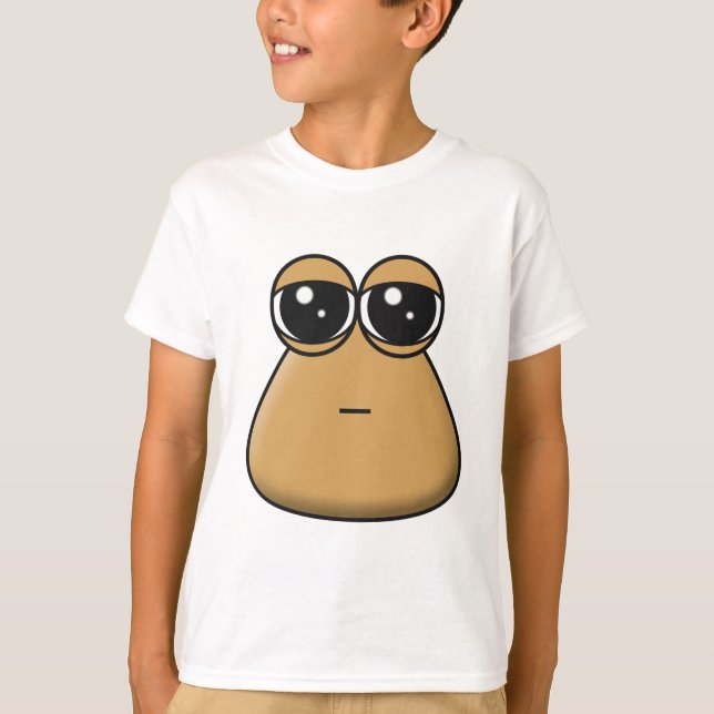 Kids' T-shirt - Sad Baby Pou (Front)