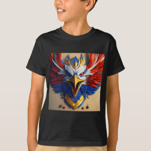 " kids T-Shirt with Bold Eagle Logo Design"