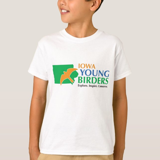 Kids t-shirt with Iowa Young Birders logo (Front)