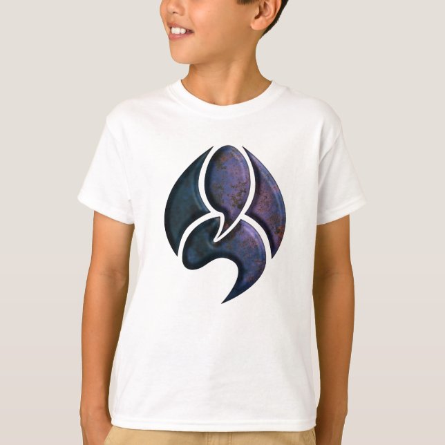 Kids T-shirt with purple 1912 logo (Front)