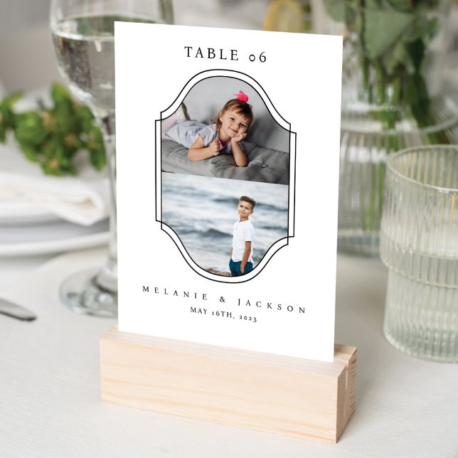 Kids Table Number Fun Wedding Couple's Year Photo (Creator Uploaded)