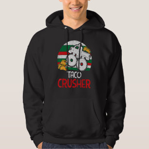 Kids Taco Crusher Monster Truck Toddler Boys Cinco Hoodie