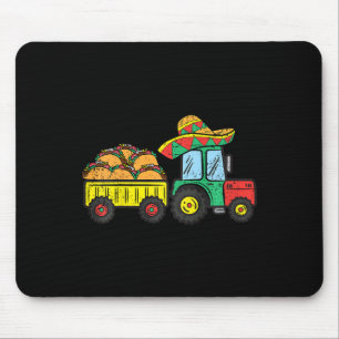 Kids Taco Tractor Cinco De Mayo Mexican Food Fiest Mouse Pad